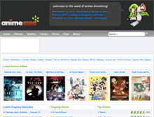 Tablet Screenshot of animeseed.com